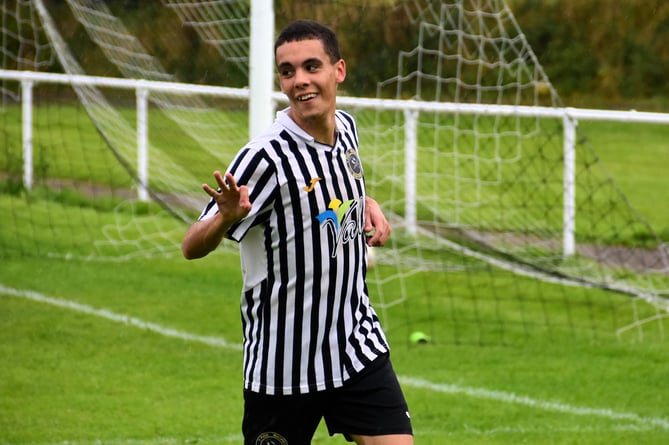 Rhys Hughes opened the scoring for Bow Street (File photo: Bev Hemmings)