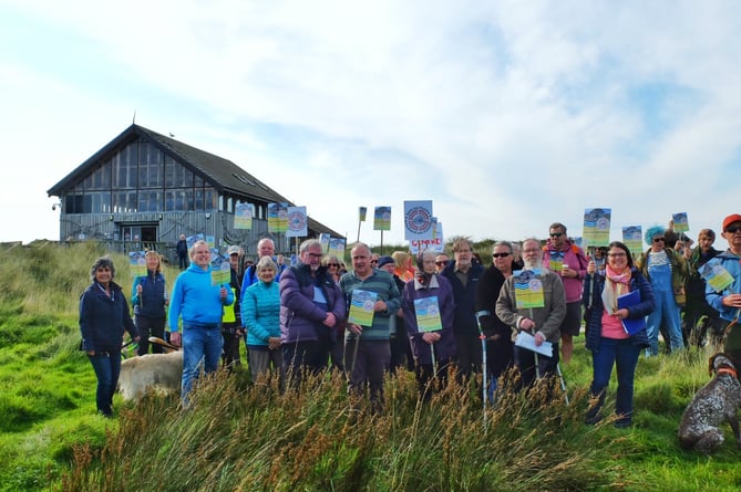 Ynyslas protest