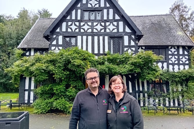 Lisa and John Brant, owners of La Crisalida Wellness at Maesmawr Hall.