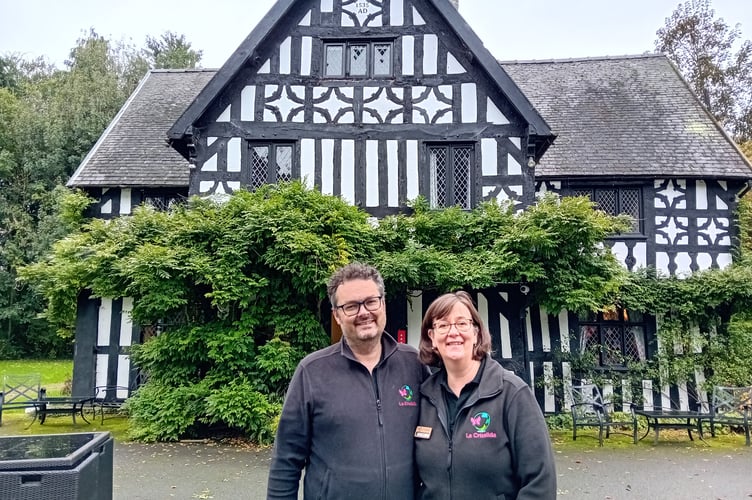 Lisa and John Brant, owners of La Crisalida Wellness at Maesmawr Hall.