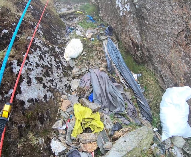 'Waterfalls' of rubbish plague Wales' highest peak