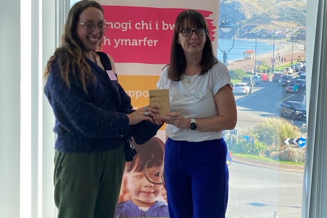 erri Steele, Registered Childminder (Let’s Grow – Terri Steele Childminding) and Claire Protheroe, Head of Contracts and Projects at Pacey Cymru.