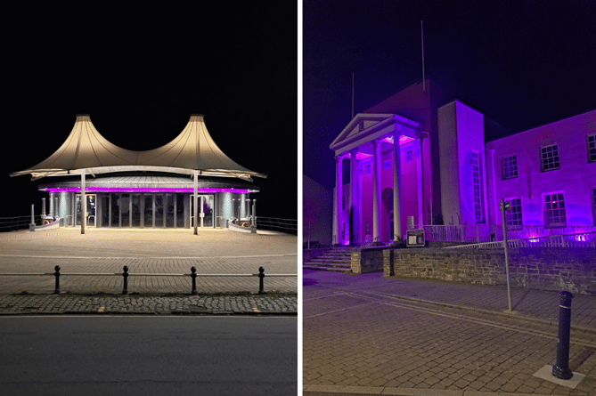 Aberystwyth bandstand and town library will turn purple to mark World Polio Day