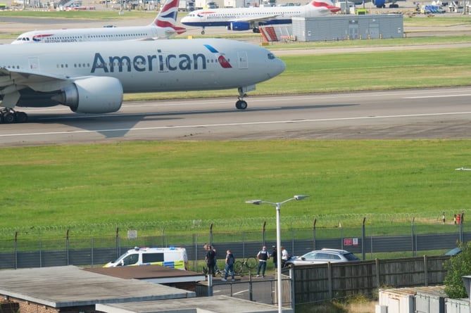 Just Stop Oil activists, including Hannah Schafer of Tanygroes, are arrested at Heathrow Airport