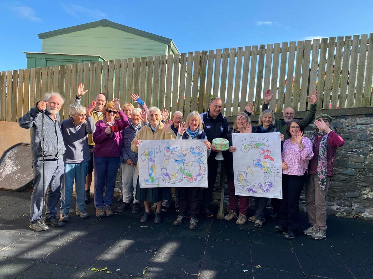 Borth walking group celebrates third anniversary