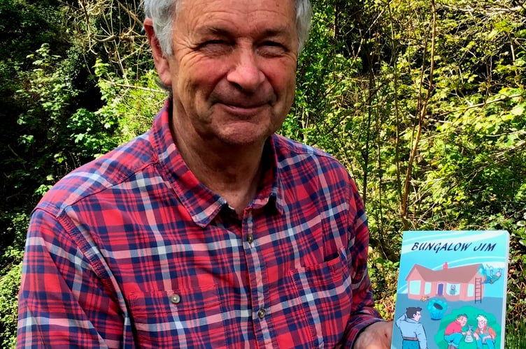 Martin Davies with a copy of his book, 'Bungalow Jim'