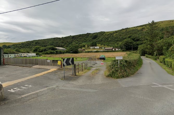 The land near The Black Lion, Llanrhystud