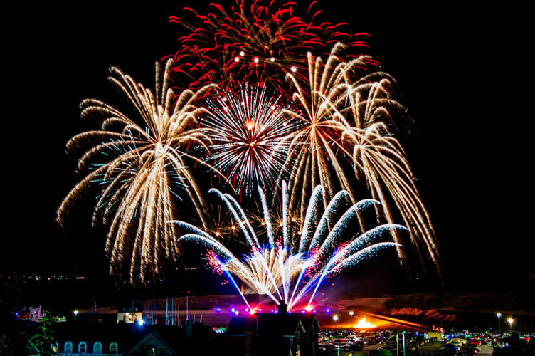 Glyn Jones took this spectacular picture of the fireworks in Barmouth