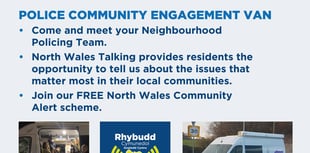 Gwynedd residents urged to speak to police during engagement van tour