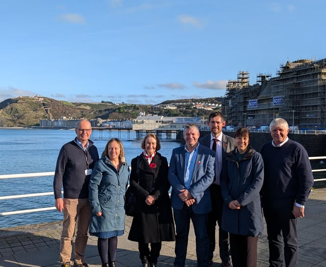 Ceredigion officials show off plans for Aberystwyth promenade