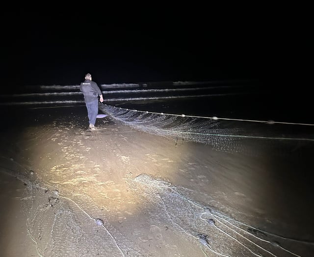 Police operation finds illegal nets along Gwynedd coast