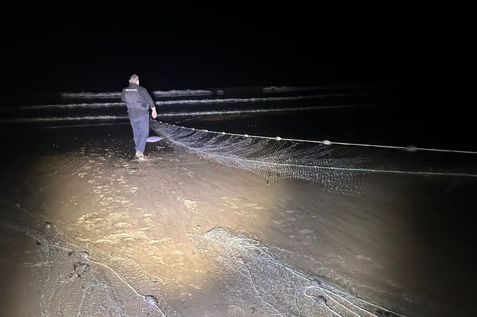 North Wales Police Rural Crime Team image of the illegal nets