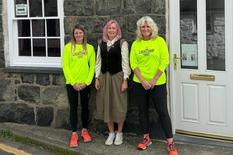 Nia Baylis and Pammie Tyson met Liz Saville Roberts MP. Photo: Plaid Cymru