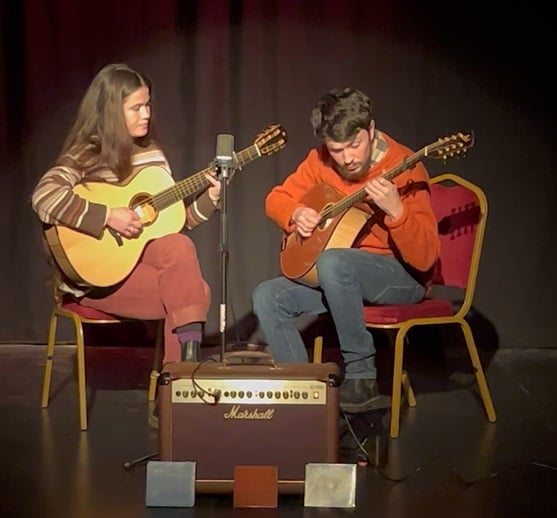 Dolgellau audience enjoyed Victoria Adiiye and Macdara Ó Faoláin