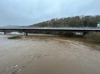 Mid Wales escapes Storm Bert damage as flood alerts stay in effect