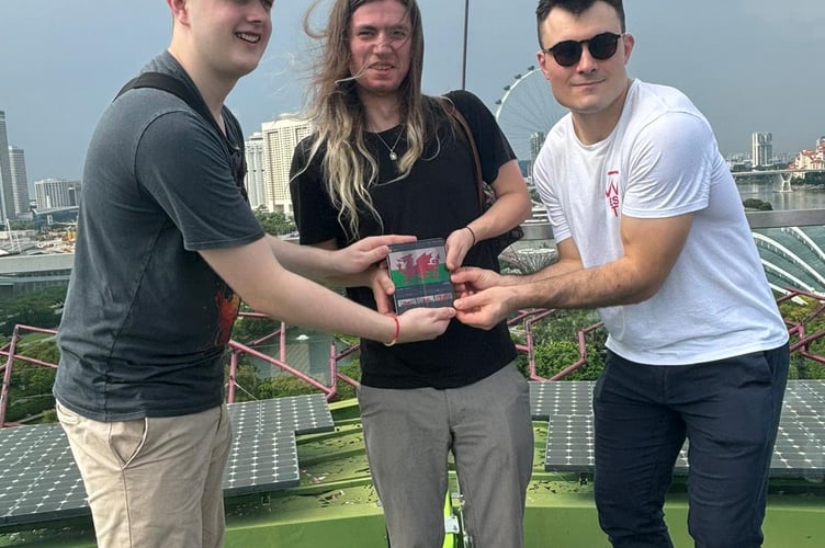 Jack, James and Alex with their trophy