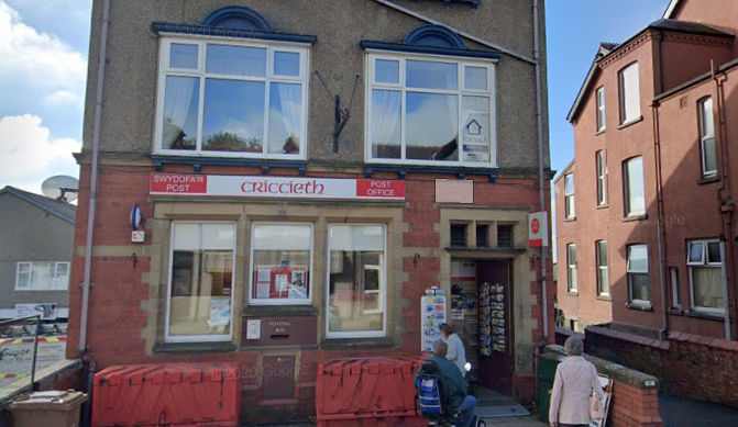 Criccieth Post Office. Photo: Google Maps