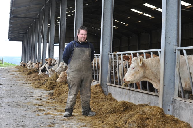 Dyfan Evans is the third generation of his family to farm at Bronwydd, Coed y Bryn, Llandysul 