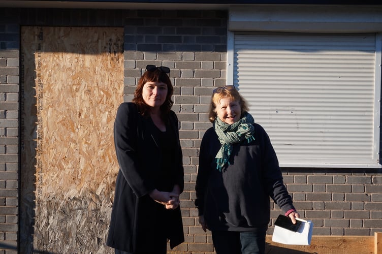 Councillors Kim Bryan (left) and Norma McCarten (right) are the powerhouses behind the refurbishment of the toilets