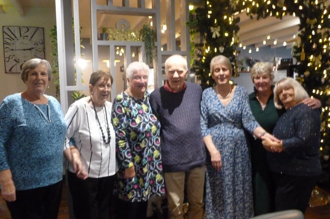 Anne Jones, Pam Woodward, Treasurer Mary Evans, Auditor Donald Sharples, Chair Gwenda Williams, Ailsa Miles & Rosie Beaston.