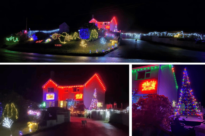 Keith and Helen's house has been decorated to raise money for charity and spread some Christmas cheer