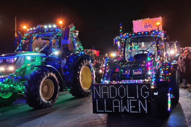 Llinos Furneaux picture of two of the tractors