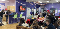 Aberaeron youngsters share Christmas joy with Min y Môr residents