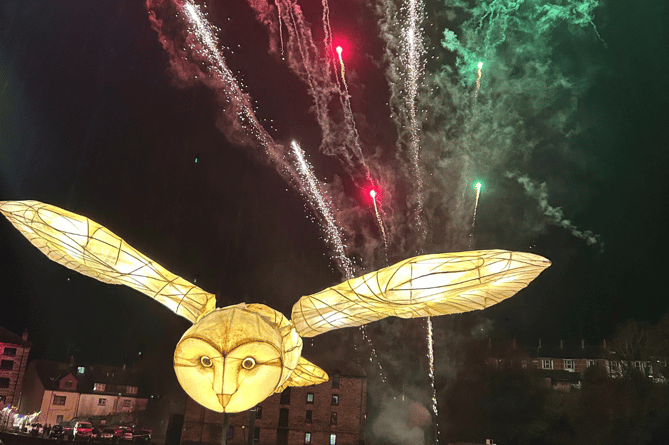 Impressive lanterns lit up Cardigan's parade