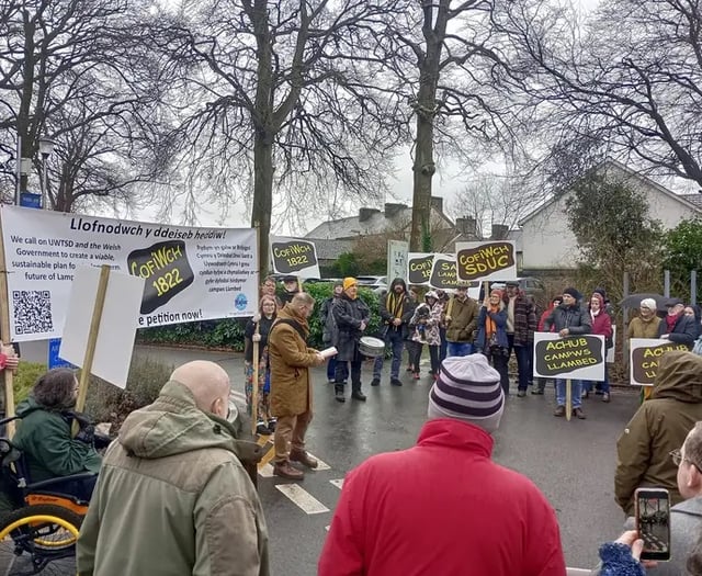 Hundreds take to streets of Lampeter in bid to save university