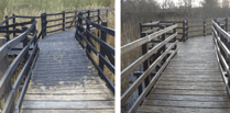 Fire-damaged footbridge reopens