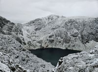 Eryri National Park transformed after snow covers mountains