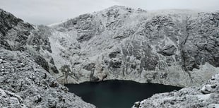 Eryri National Park transformed after snow covers mountains