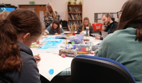 A story of climate change in ILS ‘Making Waves with Art’ workshop