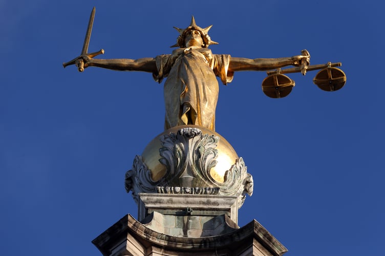 File photo dated 08/01/19 of FW Pomeroy's Statue of Justice on top of the Central Criminal Court building, Old Bailey, London. Issue date: Tuesday October 29, 2024.