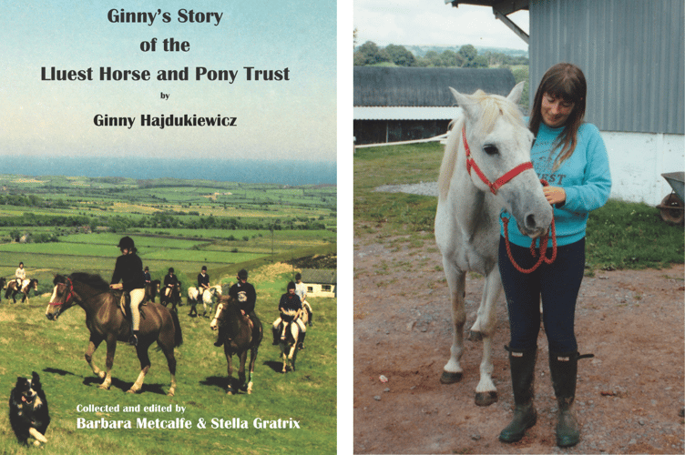 Ginny's book, and at her happiest, with a beloved horse