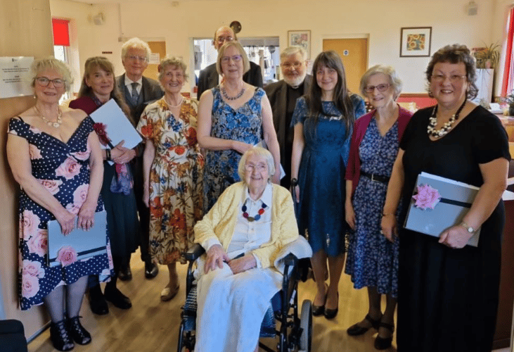 AberOpera at Tregerddan in April 2024, on the occasion of Bettina Collingwood's 102nd birthday