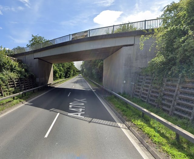 Llanidloes bypass closed following accident