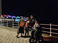 Aberystwyth pier lights up for festival finale