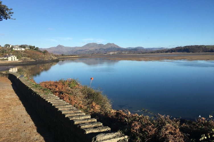 Walkers will see this site in Criccieth