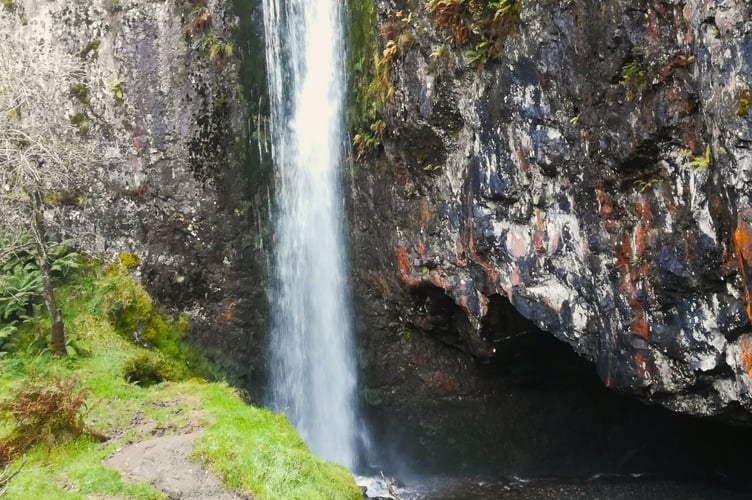 Walk leader Gill's image of Abergynolwyn