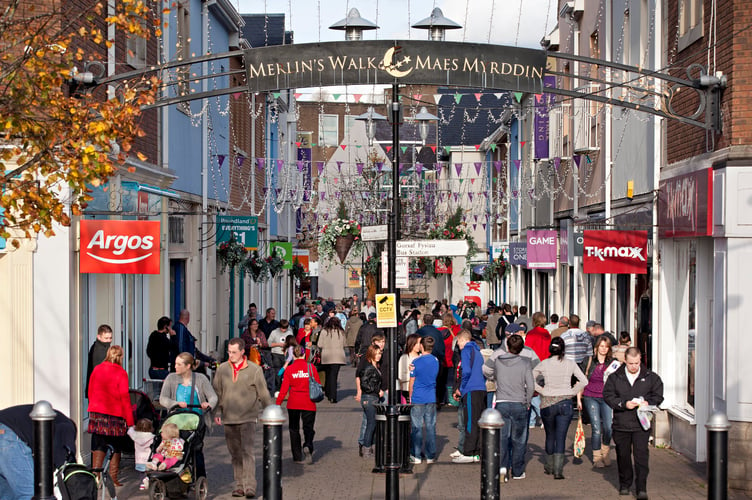 Carmarthen town centre