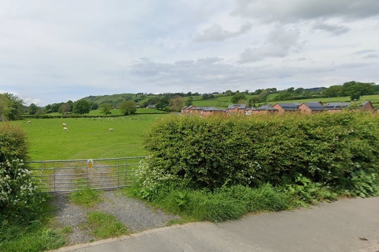 Trefeglwys solar farm site