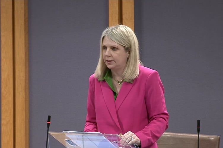 Labour’s Hannah Blythyn speaking in the Senedd