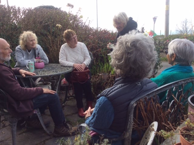 Joyce listening to local residents on International Women’s Day