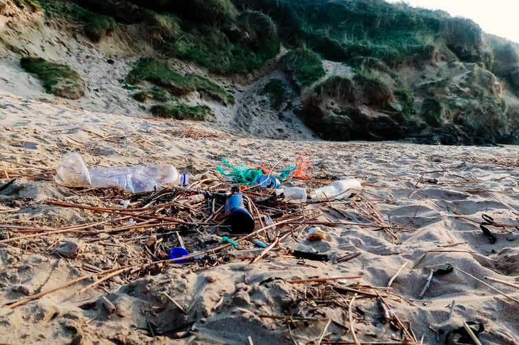 Plastic litter found on beaches rose by nearly 10 per cent across the UK